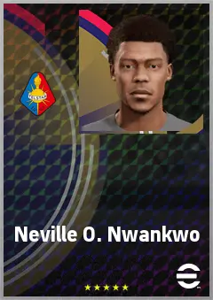 Neville O. Nwankwo eFootball 2026 player card, 65 OVR CB