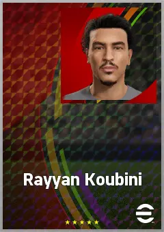 Rayyan Koubini eFootball 2026 player card, 59 OVR CMF