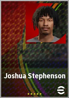 Joshua Stephenson eFootball 2026 player card, 63 OVR CB