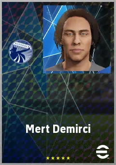 Mert Demirci eFootball 2026 player card, 63 OVR GK