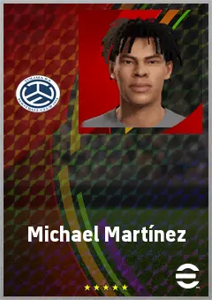 Michael Martínez eFootball 2026 player card, 64 OVR CB