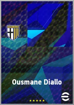 Ousmane Diallo eFootball 2026 player card, 65 OVR LWF