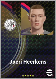 Joeri Heerkens eFootball 2026 player card, 69 OVR GK