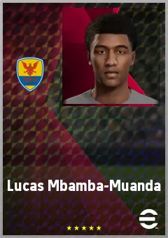 Lucas Mbamba-Muanda eFootball 2026 player card, 64 OVR RB