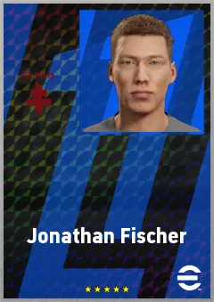 Jonathan Fischer eFootball 2026 player card, 72 OVR GK
