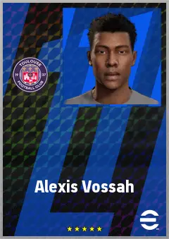 Alexis Vossah eFootball 2026 player card, 68 OVR CMF