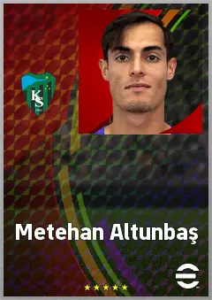 Metehan Altunbaş eFootball 2026 player card, 66 OVR CF