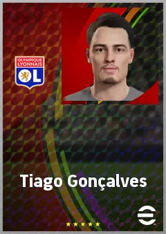 Tiago Gonçalves eFootball 2026 player card, 63 OVR DMF