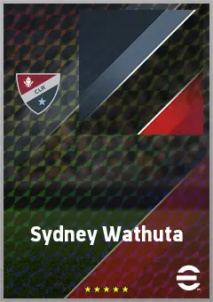 Sydney Wathuta eFootball 2026 player card, 64 OVR RWF