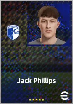 Jack Phillips eFootball 2026 player card, 60 OVR GK