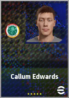 Callum Edwards eFootball 2026 player card, 61 OVR RMF