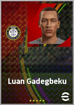 Luan Gadegbeku eFootball 2026 player card, 65 OVR CMF