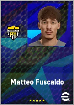 Matteo Fuscaldo eFootball 2026 player card, 66 OVR GK