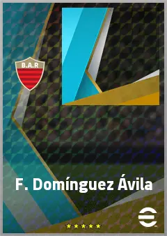 F. Domínguez Ávila eFootball 2026 player card, 65 OVR CF