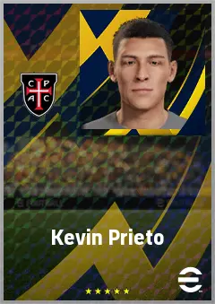 Kevin Prieto eFootball 2026 player card, 66 OVR RWF
