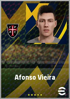 Afonso Vieira eFootball 2026 player card, 62 OVR CB