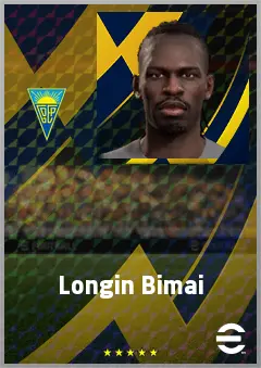 Longin Bimai eFootball 2026 player card, 65 OVR CB