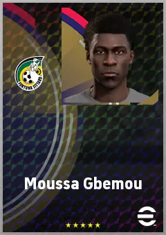 Moussa Gbemou eFootball 2026 player card, 62 OVR CMF