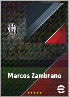 Marcos Zambrano eFootball 2026 player card, 63 OVR CF