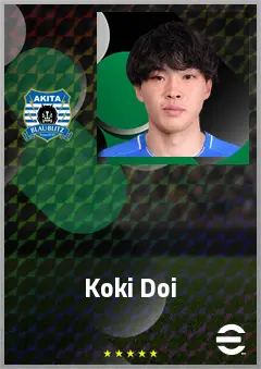 Doi Koki eFootball 2026 player card, 66 OVR CMF