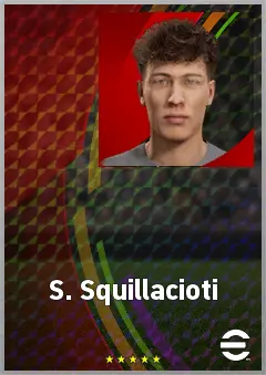 S. Squillacioti eFootball 2026 player card, 62 OVR CMF