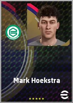 Mark Hoekstra eFootball 2026 player card, 64 OVR RWF