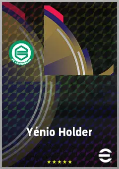 Yénio Holder eFootball 2026 player card, 62 OVR CMF