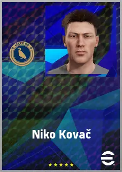 Niko Kovač eFootball 2026 player card, 66 OVR CMF
