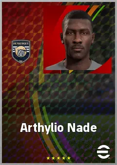 Arthylio Nade eFootball 2026 player card, 61 OVR CF