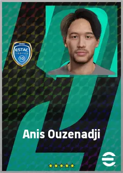 Anis Ouzenadji eFootball 2026 player card, 64 OVR LB