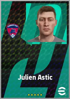 Julien Astic eFootball 2026 player card, 62 OVR DMF