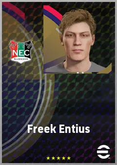 Freek Entius eFootball 2026 player card, 63 OVR GK