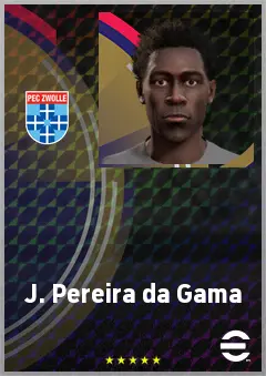 J. Pereira da Gama eFootball 2026 player card, 62 OVR DMF