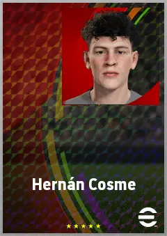 Hernán Cosme eFootball 2026 player card, 61 OVR CMF