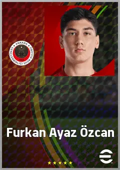 Furkan Ayaz Özcan eFootball 2026 player card, 60 OVR CF