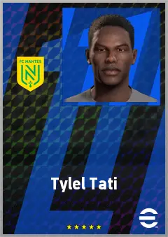 Tylel Tati eFootball 2026 player card, 68 OVR CB
