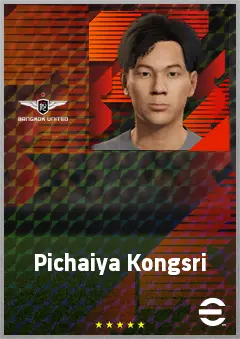 Pichaiya Kongsri eFootball 2026 player card, 60 OVR CMF