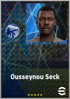 Ousseynou Seck eFootball 2026 player card, 64 OVR AMF