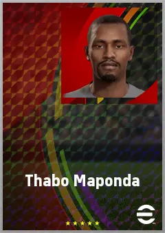 Thabo Maponda eFootball 2026 player card, 63 OVR CF