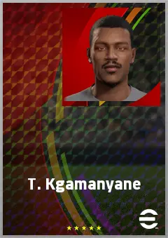 T. Kgamanyane eFootball 2026 player card, 64 OVR AMF