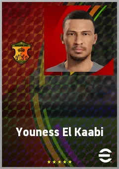 Youness El Kaabi eFootball 2026 player card, 65 OVR CF