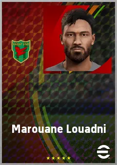 Marouane Louadni eFootball 2026 player card, 70 OVR CB