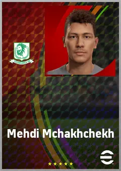 Mehdi Mchakhchekh eFootball 2026 player card, 67 OVR CB