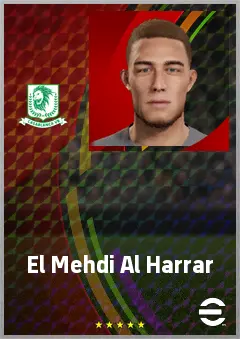 El Mehdi Al Harrar eFootball 2026 player card, 70 OVR GK
