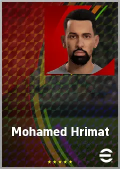 Mohamed Hrimat eFootball 2026 player card, 70 OVR DMF