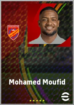 Mohamed Moufid eFootball 2026 player card, 69 OVR RB
