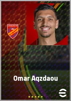 Omar Aqzdaou eFootball 2026 player card, 65 OVR GK
