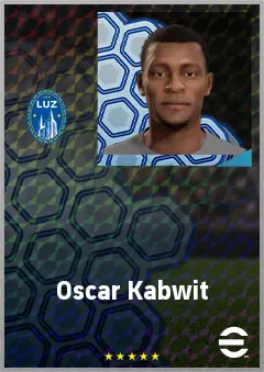 Oscar Kabwit eFootball 2026 player card, 67 OVR RMF