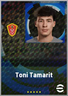 Toni Tamarit eFootball 2026 player card, 61 OVR RWF