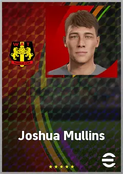 Joshua Mullins eFootball 2026 player card, 60 OVR CB